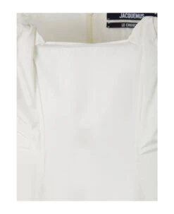 Jacquemus La Robe Taffetas Draped Mini Dress -Serene Styles 0298647f02c0b913abc11b56b122e5ac