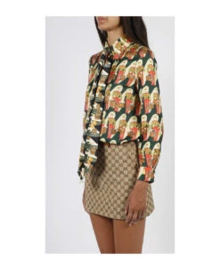 Gucci Porter Print Silk Shirt -Serene Styles 02c4fcc7417fe8a25807006ce60af328