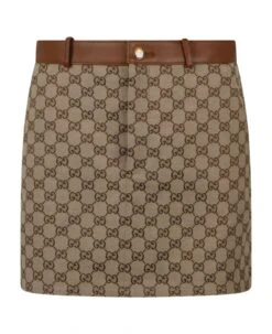 Gucci Gg Canvas Skirt