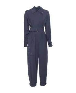 Weekend Max Mara Buckle Belt Long-sleeve Jumpsuit