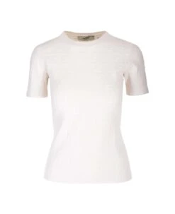 FENDI White 'ff' Sweater