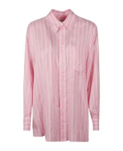 Bottega Veneta Striped Oversized Fit Shirt