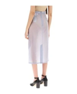 Maison Margiela Pencil Skirt In Semi-sheer Nylon -Serene Styles 16f36d4ee7b99dd97c70642fd6f73ba8