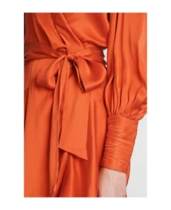 Zimmermann Dress In Orange Silk -Serene Styles 1ebdbb456628178147c788215b501948