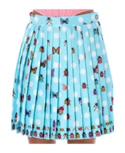 Versace Butterflies Pleated Silk Skirt -Serene Styles 1f3113e102138de4c2360323e89902cc