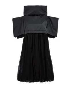 Comme Des Garcons Two-material Dress