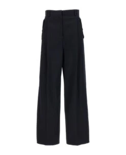 Lanvin Loose Leg Front Pleat Pants