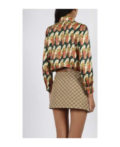 Gucci Porter Print Silk Shirt -Serene Styles 2de02ce855f9dd172b983ca4bbbce17b
