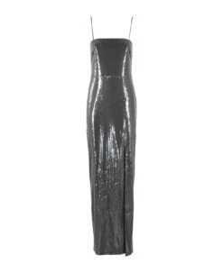 Sequin Maxi Slit Dress
