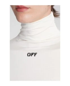 Off-White Knitwear In White Viscose -Serene Styles 33b532edc8ba8e4666cce9218ee7d161