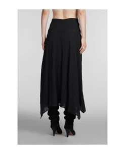 Aline Skirt In Black Cotton -Serene Styles 35431b2211ea9e72e3bb5f645a1163f0