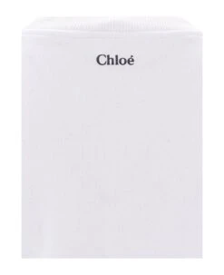 Chloé Logo Printed Ruffled Top -Serene Styles 3e7a3ceb467092e9b1b8fe3222b912b8