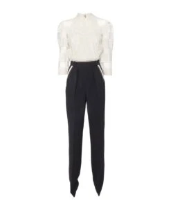 Elisabetta Franchi Jumpsuit Featuring Macramé Shirt