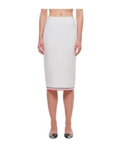 FENDI Viscose Ff Midi Skirt