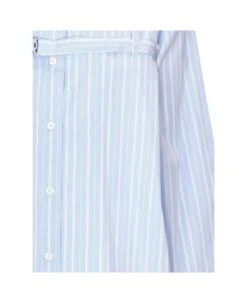 Off-White Striped Cut-out Shirt -Serene Styles 4bafd1d94bd96769d814e347dca2a283
