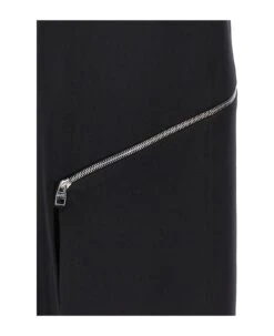 Alexander McQueen Zip Wool Midi Dress -Serene Styles 4ea223ed0f5e5bd2e709c2780612dd62