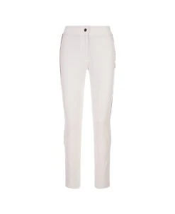 Front Page 18 White Trousers With Embroidered Side Bands