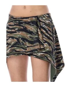 Military Mini Skirt -Serene Styles 528dc18524ee1752e18c64b2950f5496