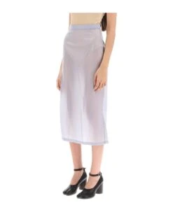 Maison Margiela Pencil Skirt In Semi-sheer Nylon -Serene Styles 5acde9061863e73c3b6a0add58244004