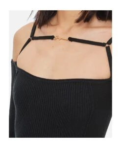 Jacquemus La Robe Sierra Ribbed Viscose Blend Midi Dress -Serene Styles 5c2141e58cebadb67c7def7797e61cbe