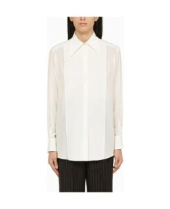 Dolce & Gabbana White Silk Shirt