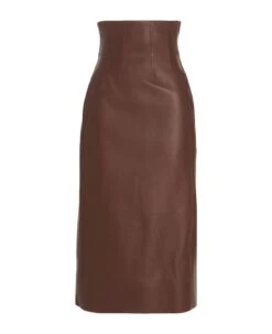 Chloé Leather Loungette Skirt