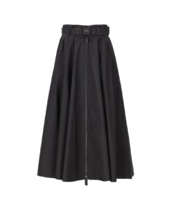 Prada Belted Zipped Skirt