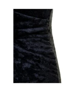 'naomi' Blue Hooded Flared Jumpsuit In Crushed Velvet Woman -Serene Styles 6695871aa4488cd04a96d3e52965d250