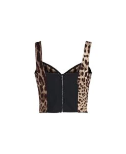 Dolce & Gabbana Leopard Print Charmeuse Bustier -Serene Styles 6ab821f21f338f9b0db92ce8807cc717