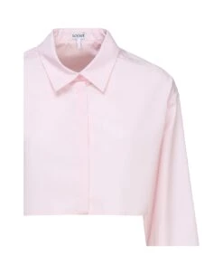 Loewe Cropped Cotton Shirt -Serene Styles 703bb52ab9c0243578da42164e10a2c4