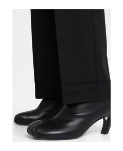 Maison Margiela Herringbone Wool Pleated Trousers -Serene Styles 713e6ed7989f61946da3a7b1427f9014