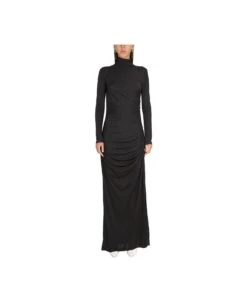 Bottega Veneta Knot Detailed Jersey Dress