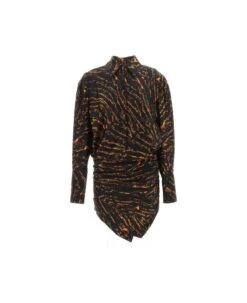 Hatty Abstract Print Shirt Dress