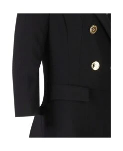 Elisabetta Franchi V-neck Double-breasted Jumpsuit -Serene Styles 7c5d0f2509de8df2de7f39b2dbbf6e26