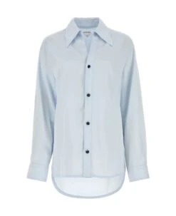 Bottega Veneta Pastel Light-blue Twill Shirt
