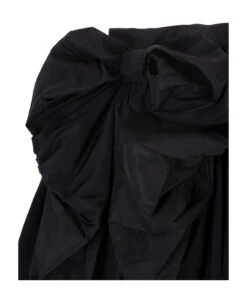 Alexander McQueen Short Black Skirt With Bow -Serene Styles 824ce8afba37d90268075cf4e39629a2
