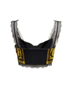 Versace Twill Silk Baroque Bra