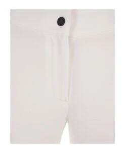 White Trousers With Embroidered Side Bands 6 White Trousers With Embroidered Side Bands -Serene Styles 834b6362deb19424446b53db974e6aa8