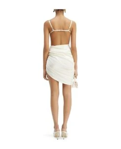 Jacquemus Asymmetric Lingerie Dress -Serene Styles 85281aace7b6137f43b3c496a8b12790
