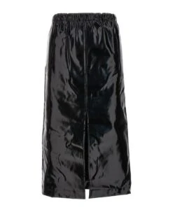 Maison Margiela Glossy Slit Skirt