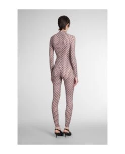 Marine Serre Suit In Brown Polyamide -Serene Styles 9135846650061ea458d502531977f45f