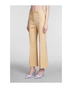 Lanvin Pants In Beige Wool -Serene Styles 9606041dc904e0f8fe8407de4224c2dc