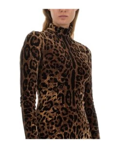 Dolce & Gabbana Dress With Animal Pattern -Serene Styles 9891920224b6b9caa9ebcd0095574b04