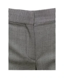 Alexander McQueen Grey Tailored Pants With Houndstooth Motif In Wool Woman -Serene Styles 99cd16314a916aea670cf4444c29774e