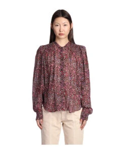 Noeline Blouse In Brown Viscose