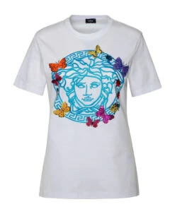 Versace Medusa White Cotton T-shirt
