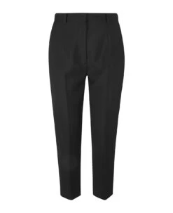 Alexander McQueen Plain Cropped Trousers