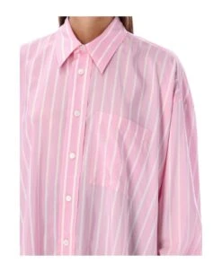 Bottega Veneta Striped Oversize-fit Shirt -Serene Styles b3526131df81437fd53ec49b8507fc7f