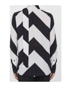 Valentino Garavani Crepe De Chine Strhype Shirt -Serene Styles bef345e0341457636530012ec350e109