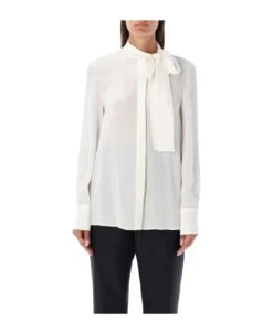 Valentino Garavani Jacquard Blouse In Toile Iconograph